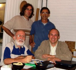 Reunião Mensal de Maio/09 - Radaik, Marcos, Hans e Ari.